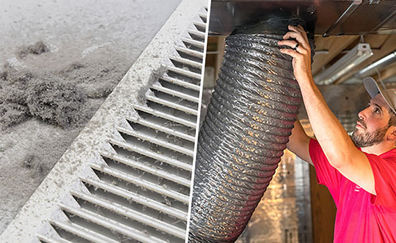 Collage of Air Duct Sanitizing