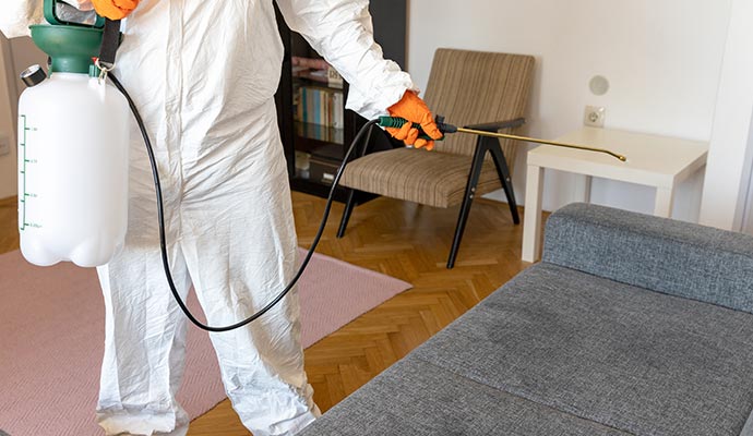 Professional sanitizing home environment